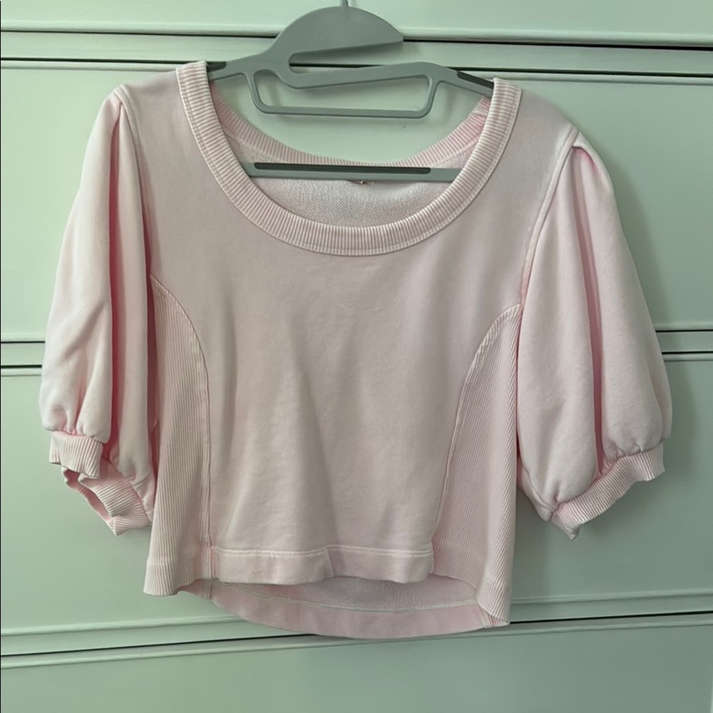 Aerie Blush Puff Sleeve Top